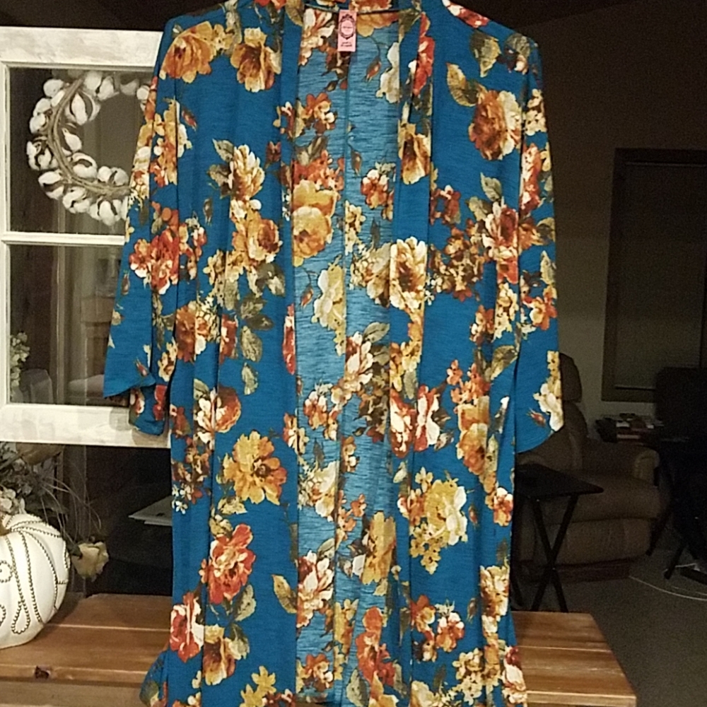 Beautiful print kimono duster